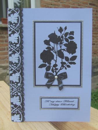 Blue and Black Quick Card by Susan Smith
