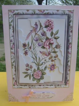 Birds of Paradise Double Wavy Corner Stacker by Susan Smith