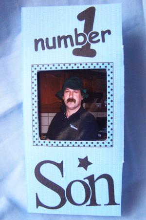 Add a Photo Number 1 Son with Easy Fold Frame by Susan Smith