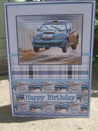 Rally Car Pyramid by Susan Smith