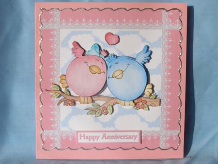 Love Birds Pink by Susan Smith
