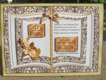 Golden Wedding Anniversary Celebration Book by Susan Smith