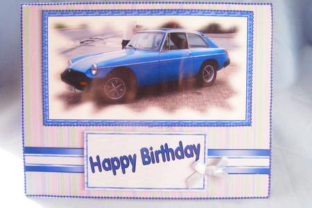 Blue Car Topper by Susan Smith