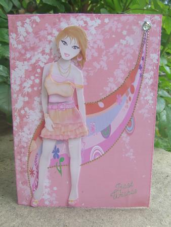 Team Pink Teen Decoupage & Card Front by Susan Smith