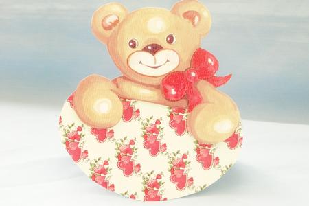 Valentine Bear Over the Top Wobble Card by Susan Smith
