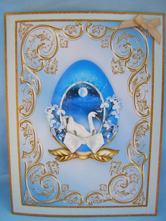 Midnight Swan Egg by Susan Smith