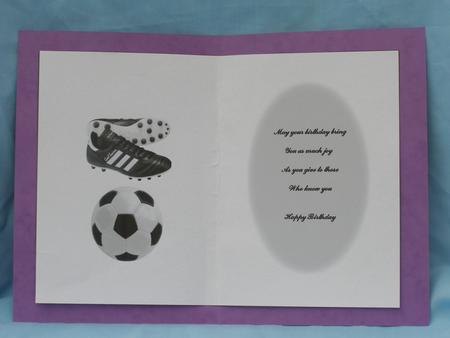 Football Insert with Verse by Susan Smith
