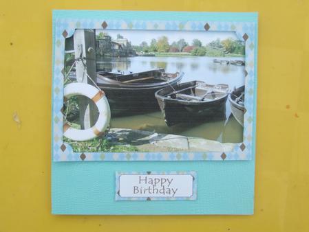 Boating Lake - Stacker with Frame & Embellishments by Susan Smith