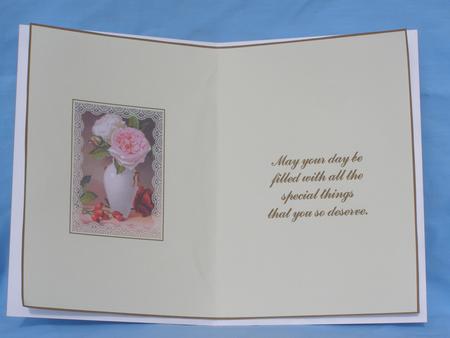 A Vase of Flowers Insert by Susan Smith