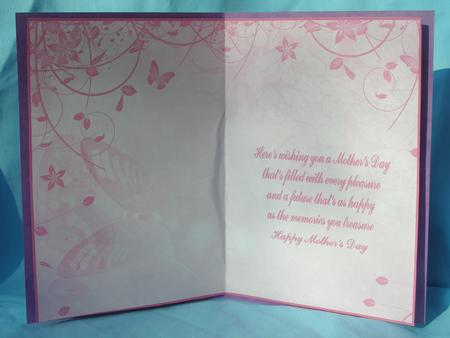 Butterfly Mother's Day Insert by Susan Smith