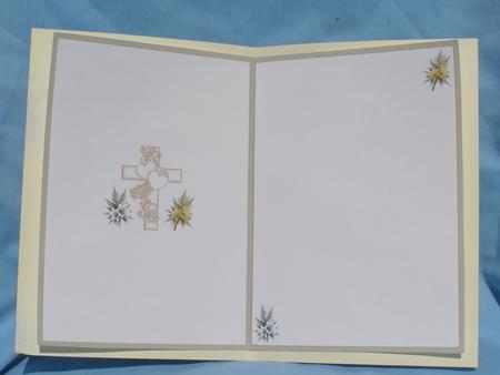 Lilys and Cross Sympathy Insert by Susan Smith