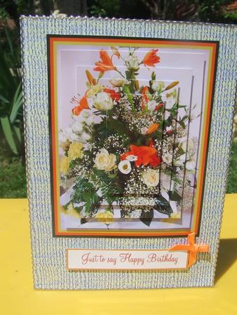 Just to Say Floral Pyramid and Sentiments by Susan Smith