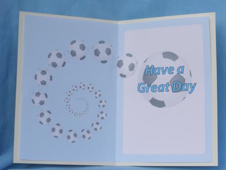 Football Fan Great Day Insert Light Blue by Susan Smith