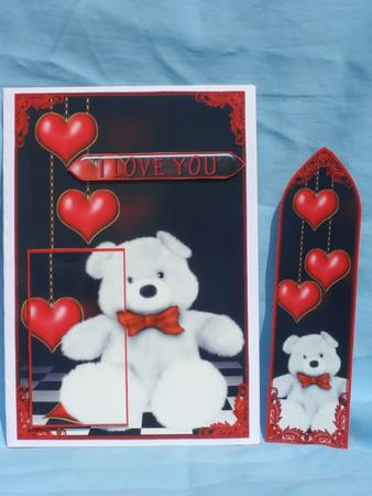 Special Teddy with Hearts Bookmark Keepsake by Susan Smith