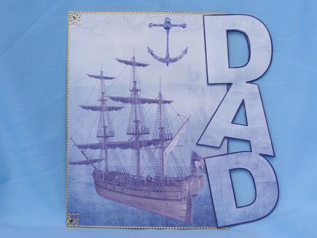 Vintage Ship Dad Over the Edge Card by Susan Smith