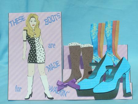 These Boots Are Made for Walkin - 3D Side Stepper Card Kit by Susan Smith