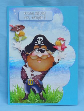 Pirate Scalloped Card Front by Susan Smith