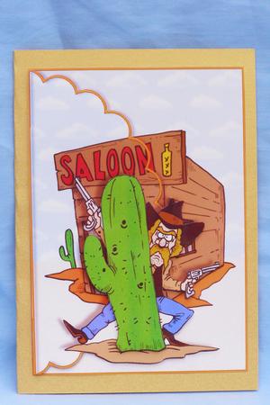 You'll Have to Find Me First Cowboy Card by Susan Smith