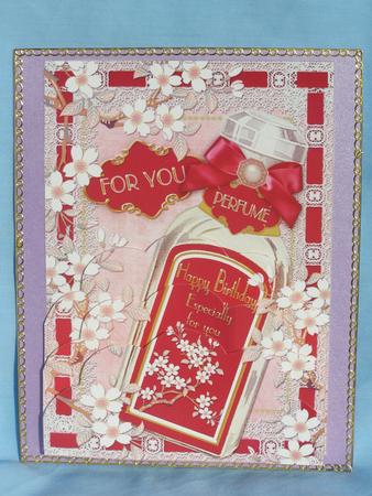 Blossom Perfume for You 7x5in Scallop Bottom Stacker by Susan Smith