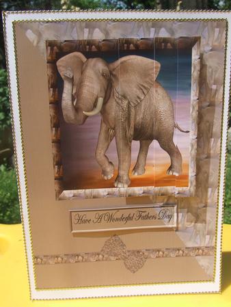 Elephant Side Stacker Card by Susan Smith