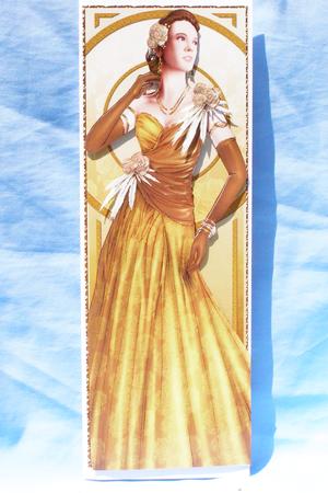 Art Deco Lady Rose (gold) Large Dl by Susan Smith