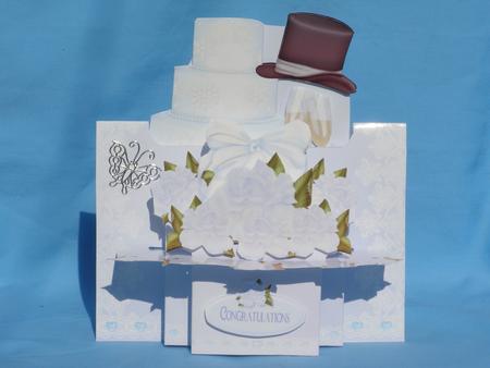 On Your Wedding Day Shelf Card with Decoupage by Susan Smith