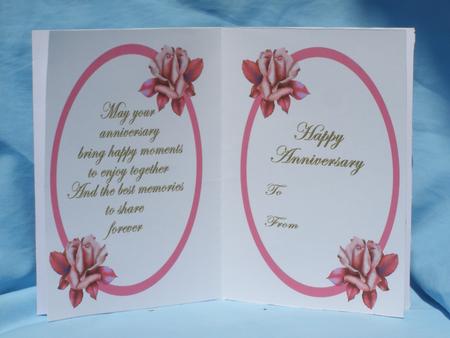 Anniversary Insert -red by Susan Smith