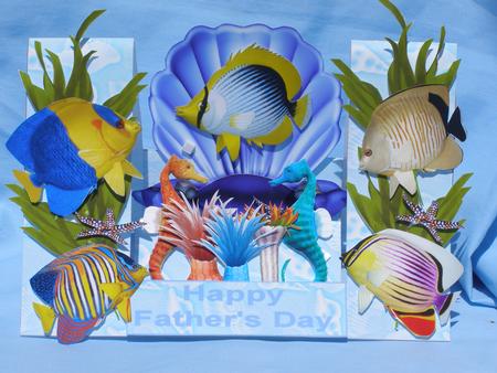 Birthday Sealife Decoupage Stepper Card Kit by Susan Smith