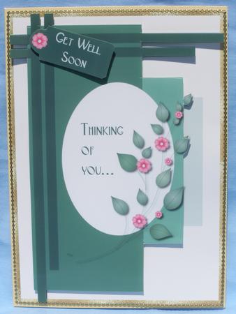 Sentiments in Shades of Green Topper by Susan Smith