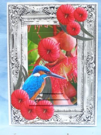 Kingfisher and Gumflower Pyramid by Susan Smith