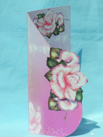 Pink Rose Tear Drop by Susan Smith
