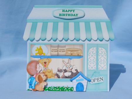 Pet Store Quick Shape Card & Decoupage by Susan Smith