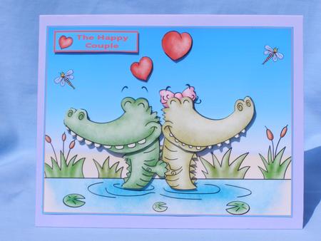 Crocodile Love Wedding Anniversary by Susan Smith