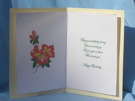 Bright Orchids Insert with Verse by Susan Smith