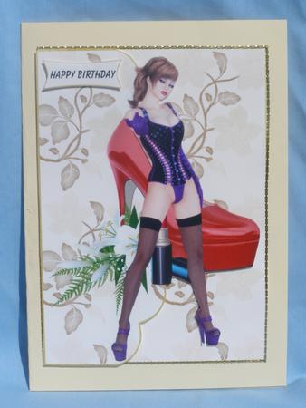 Pinup and Her Shoe 2 by Susan Smith