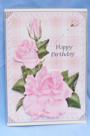 Pink Roses and Lace by Susan Smith