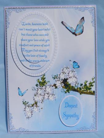 Butterflies, Pearls & Verse Sympathy with Duo Pyramage by Susan Smith