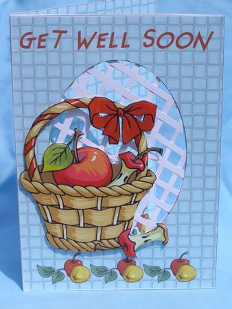 Get Well Soon Apples - Trellis Card Kit by Susan Smith