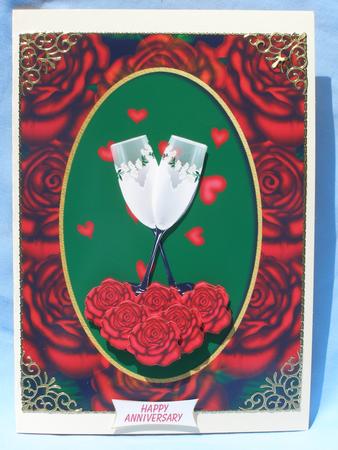 Cheers Card Front and Decoupage by Susan Smith