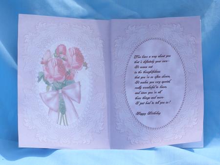 Rose and Ribbon Insert by Susan Smith