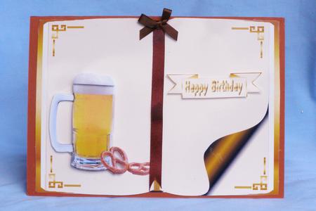 Glass of Beer Open Book by Susan Smith