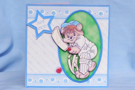 Cricket 20 30 40 50 60 Not Out Etc Decoupage by Susan Smith