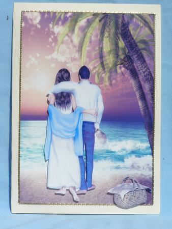 Sunset Beach Walk by Susan Smith