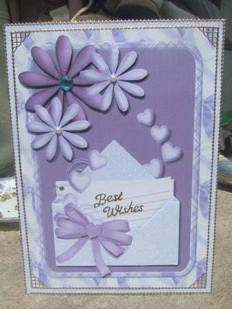 Love & Lilac Decoupage Quick Card Front by Susan Smith