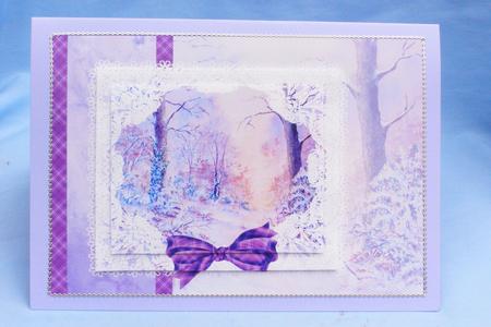 Snowscape Step by Step Decoupage with Tartan and Lace by Susan Smith