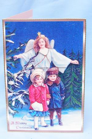 Christmas Vintage in the Snow Decoupage Topper by Susan Smith