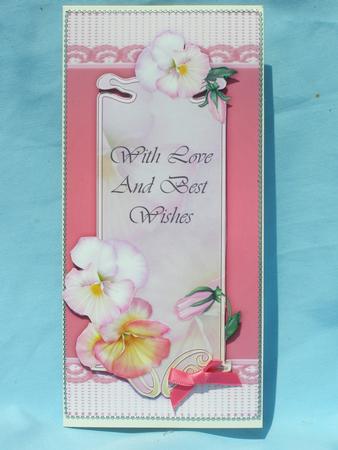 Pansey Dl Card by Susan Smith