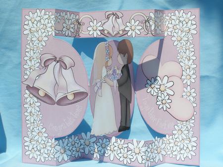 I Do, I Do, I Do - Tri Fold Oval Quick Card by Susan Smith