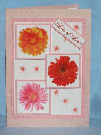 Three Squares - Gerberas by Susan Smith