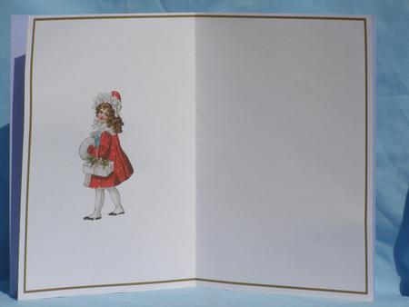 Christmas Girl in Red Blank Insert by Susan Smith
